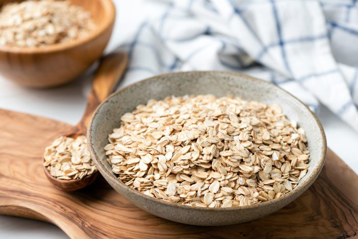 Dry oat flakes, oatmeal