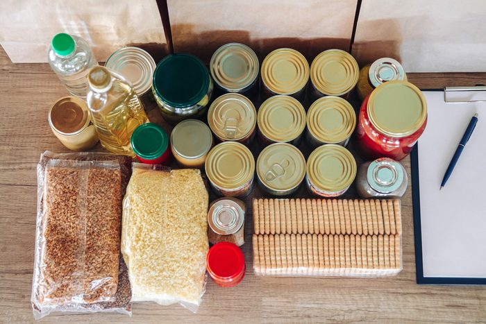Paper Bags and Donation Food Set